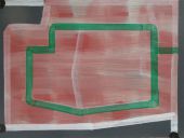 green lines, oil on canvas 