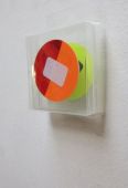 mini sticker collage in plastic box, 5 x 5 cm